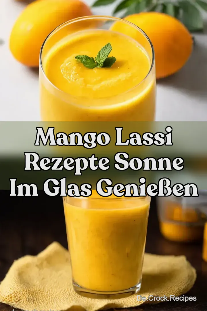 Mango Lassi Rezepte Sonne im Glas Genie&szlig;en