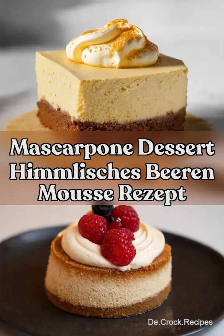 Mascarpone Dessert Himmlisches Beeren Mousse Rezept