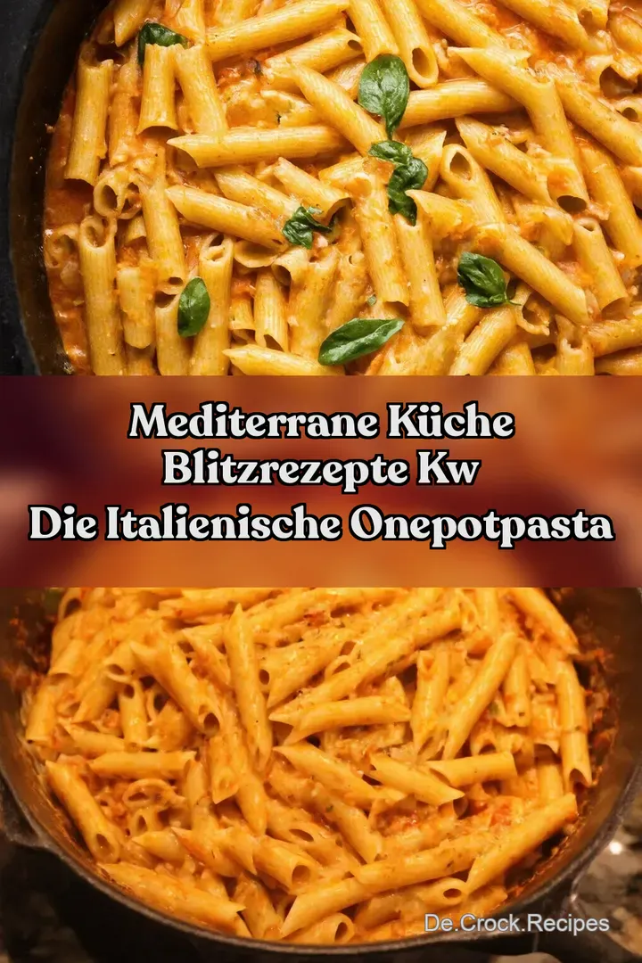 Mediterrane K&uuml;che Blitzrezepte kw Die Italienische OnePotPasta