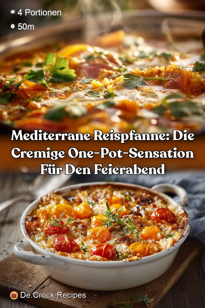 Mediterrane Reispfanne: Die cremige One-Pot-Sensation f&uuml;r den Feierabend