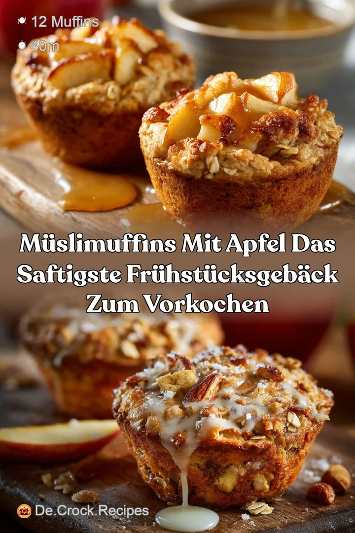 M&uuml;sliMuffins mit Apfel Das saftigste Fr&uuml;hst&uuml;cksGeb&auml;ck zum Vorkochen