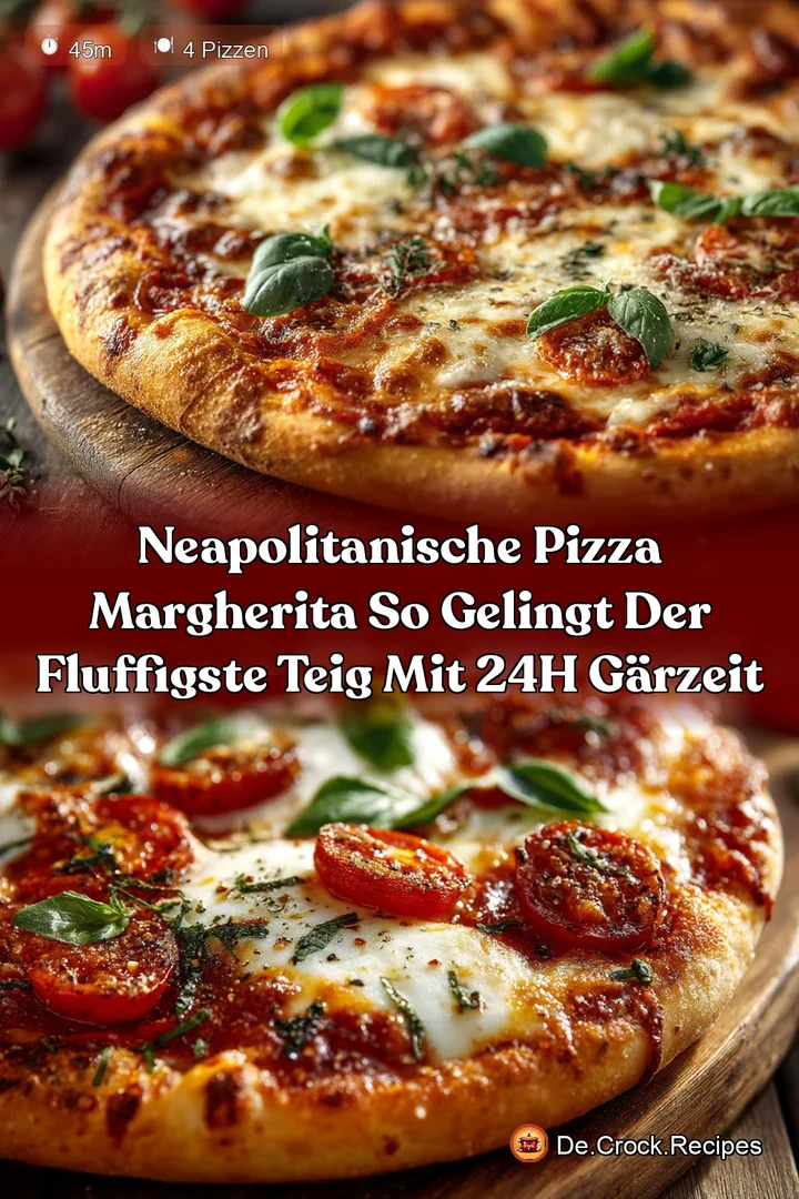 Neapolitanische Pizza Margherita So gelingt der fluffigste Teig mit 24h Gärzeit