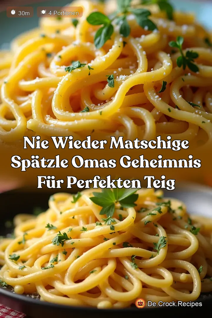 Nie wieder matschige Sp&auml;tzle Omas Geheimnis f&uuml;r perfekten Teig