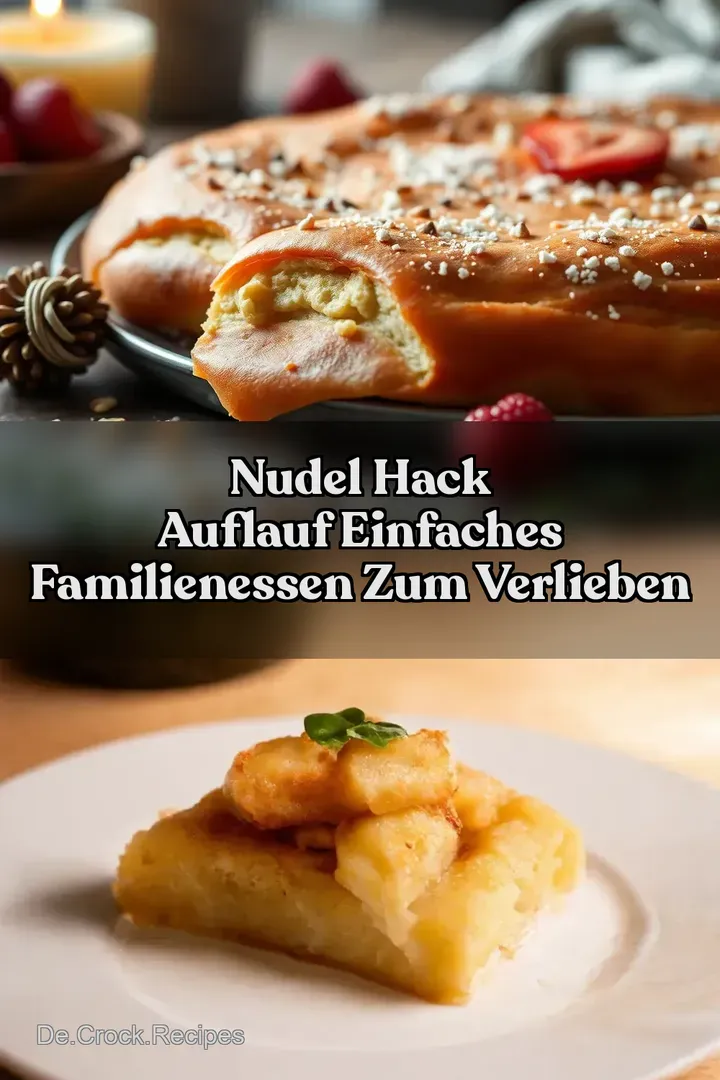 Nudel Hack Auflauf Einfaches Familienessen zum Verlieben