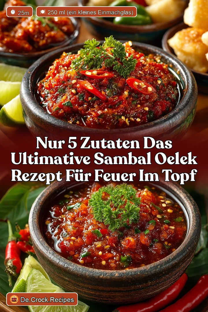 Nur 5 Zutaten Das ultimative Sambal Oelek Rezept f&uuml;r Feuer im Topf