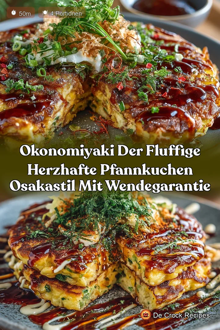 Okonomiyaki Der fluffige Herzhafte Pfannkuchen OsakaStil Mit WendeGarantie