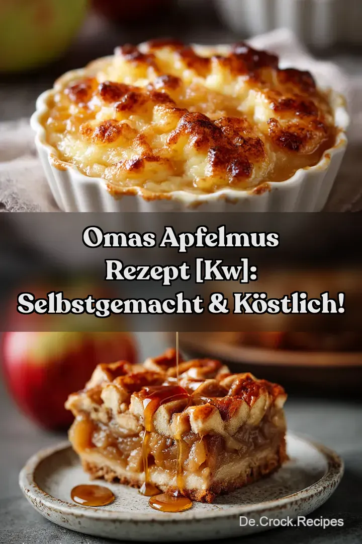 Omas Apfelmus Rezept [kw]: Selbstgemacht &amp Köstlich!