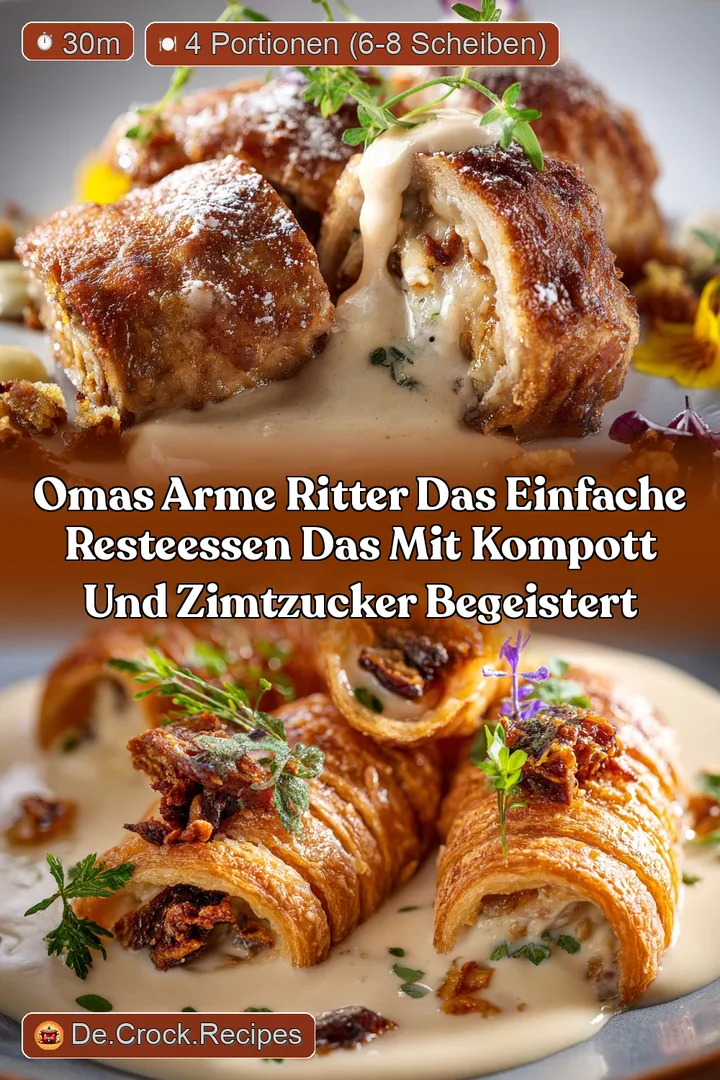 Omas Arme Ritter Das einfache Resteessen das mit Kompott und Zimtzucker begeistert