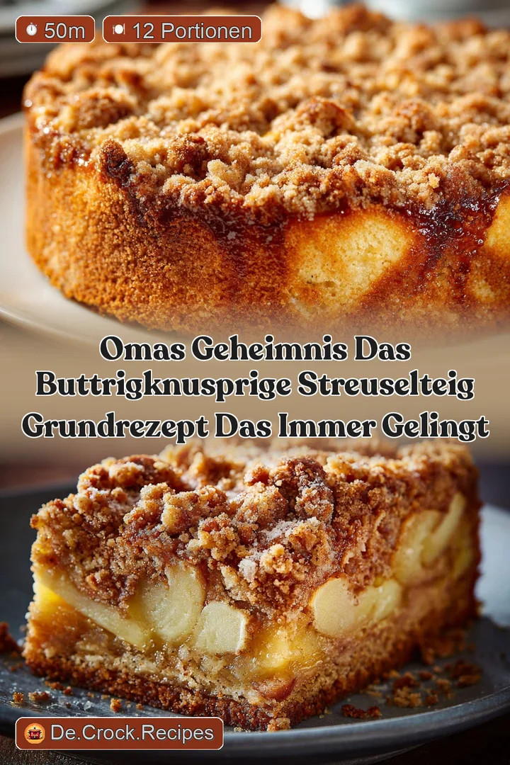 Omas Geheimnis Das buttrigknusprige Streuselteig Grundrezept das immer gelingt