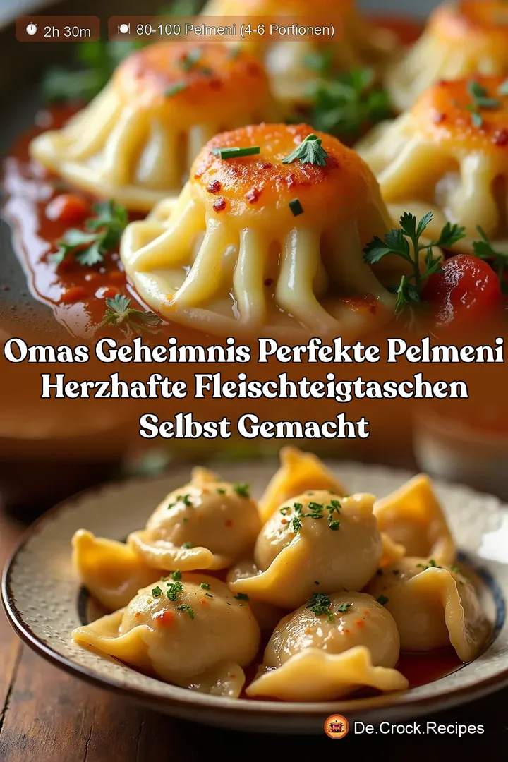 Omas Geheimnis Perfekte Pelmeni Herzhafte FleischTeigtaschen selbst gemacht