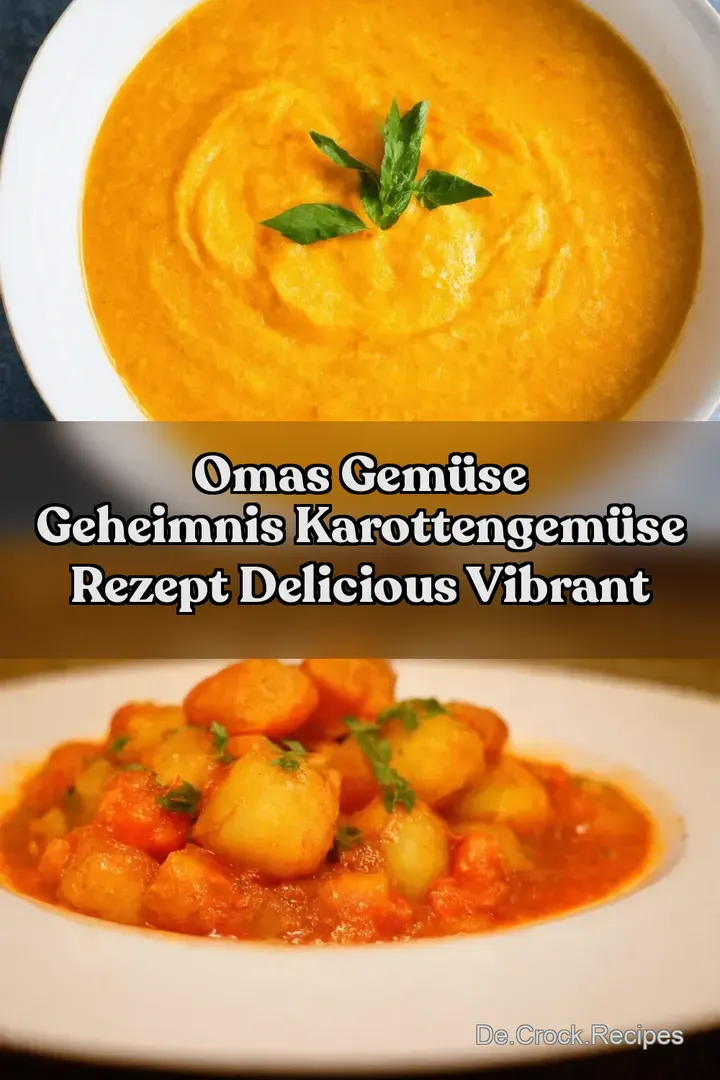 Omas Gem&uuml;se Geheimnis Karottengem&uuml;se Rezept Delicious Vibrant