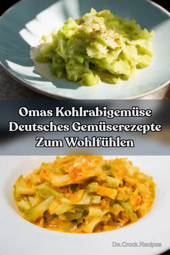 Omas Kohlrabigem&uuml;se Deutsches Gem&uuml;serezepte zum Wohlf&uuml;hlen