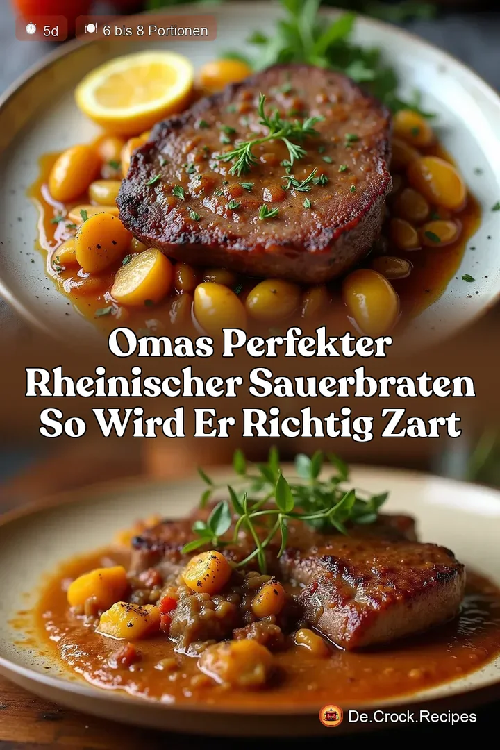 Omas Perfekter Rheinischer Sauerbraten So wird er richtig zart