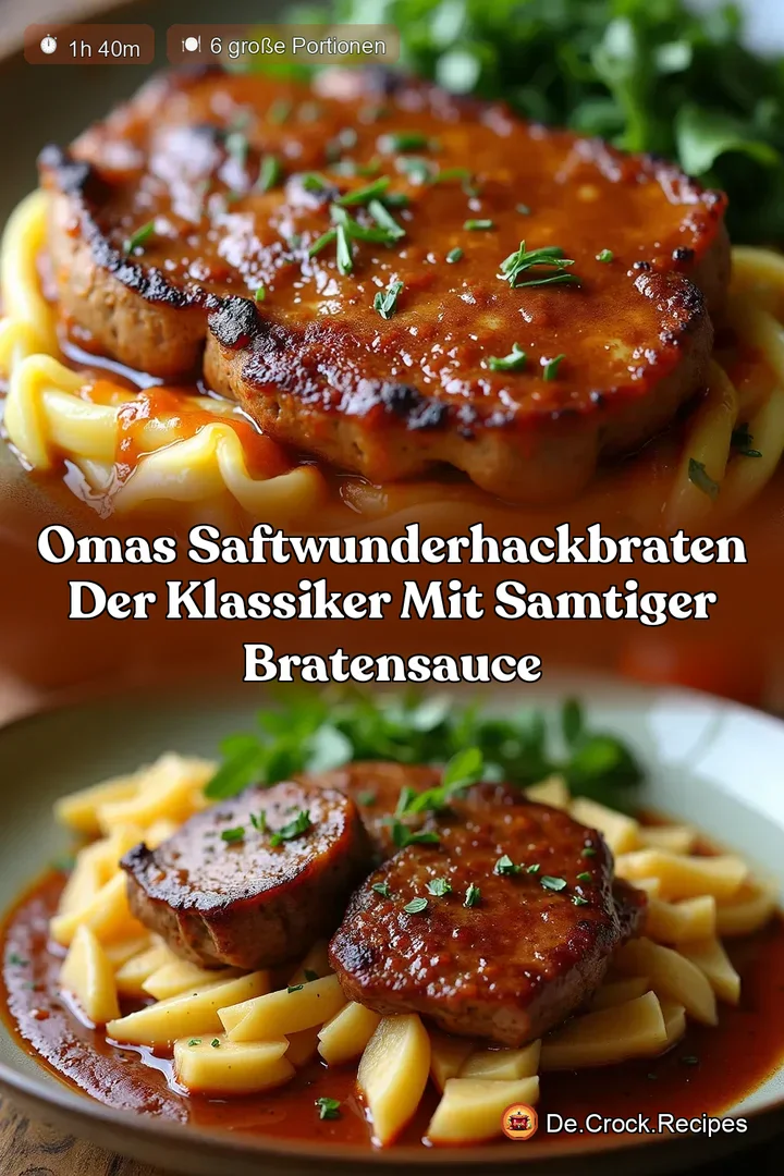 Omas SaftWunderHackbraten Der Klassiker mit Samtiger Bratensauce