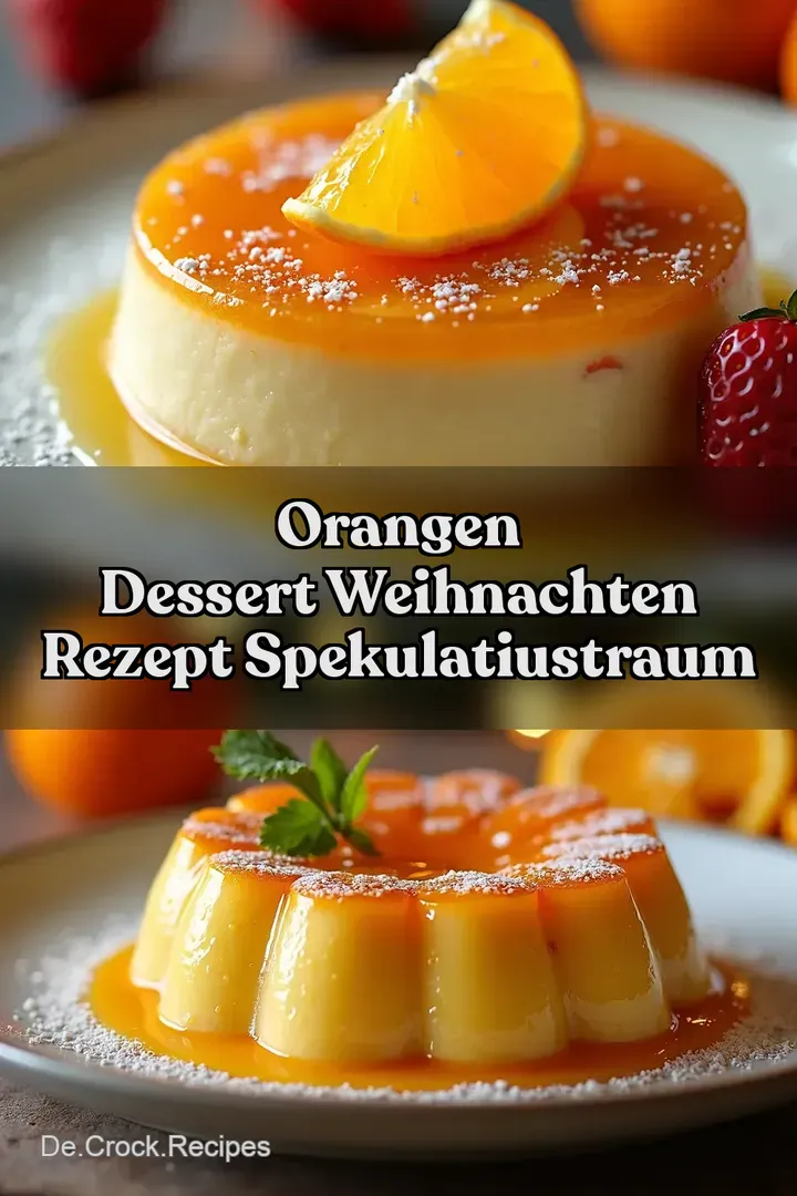 Orangen Dessert Weihnachten Rezept SpekulatiusTraum