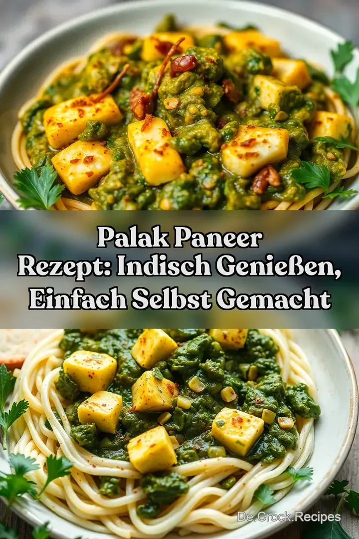 Palak Paneer Rezept: Indisch genießen einfach selbst gemacht