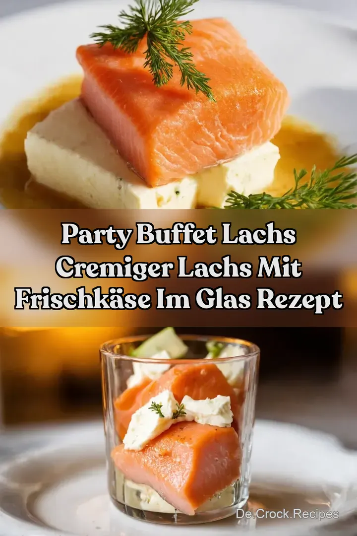 Party Buffet Lachs Cremiger Lachs mit Frischk&auml;se im Glas Rezept