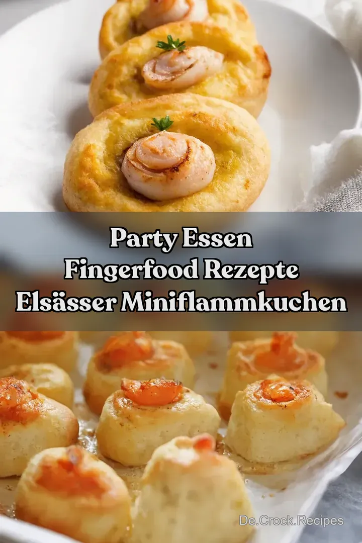 Party Essen Fingerfood Rezepte Els&auml;sser MiniFlammkuchen