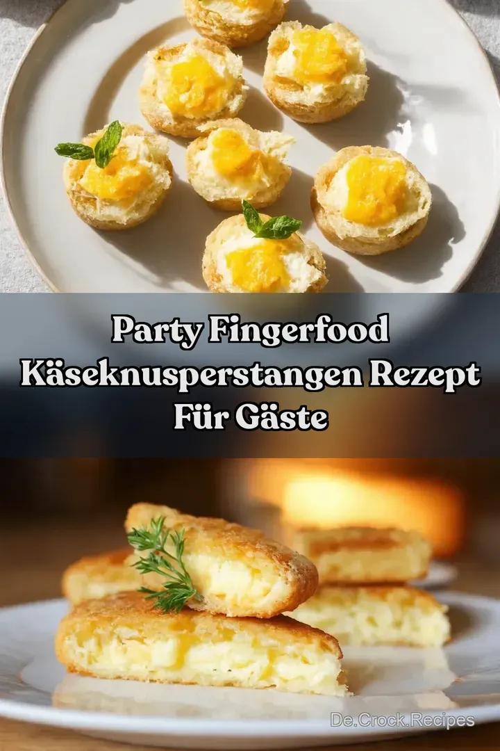 Party Fingerfood K&auml;seKnusperstangen Rezept f&uuml;r G&auml;ste