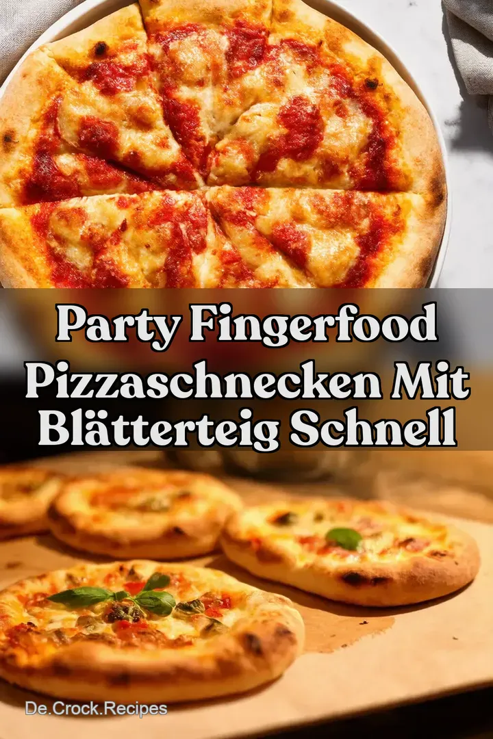 Party Fingerfood Pizzaschnecken mit Bl&auml;tterteig Schnell