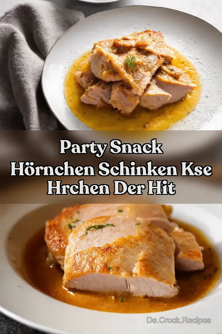 Party Snack H&ouml;rnchen Schinken Kse Hrchen Der Hit