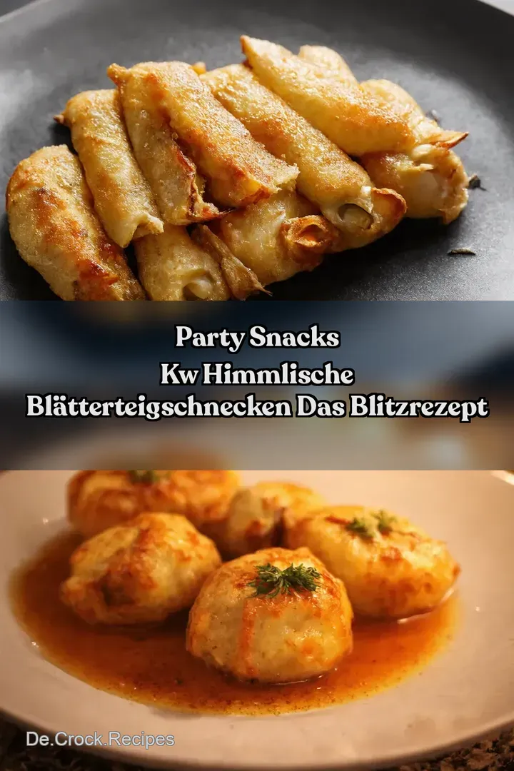 Party Snacks kw Himmlische Bl&auml;tterteigschnecken Das Blitzrezept
