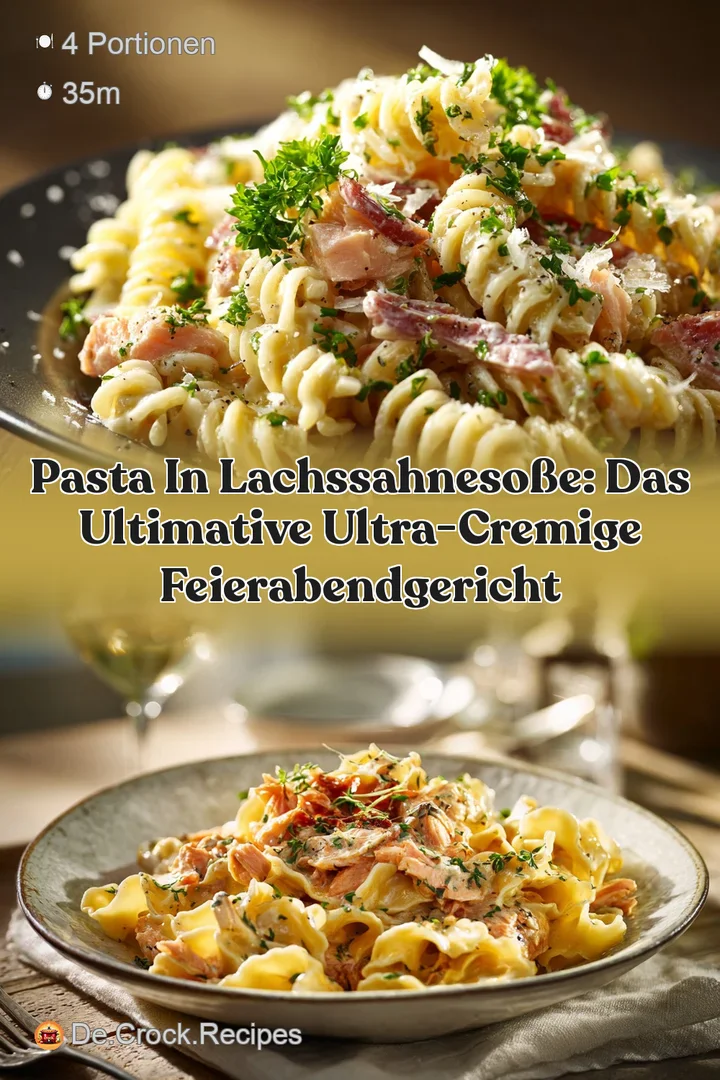 Pasta in LachsSahneSo&szlig;e: Das ultimative ultra-cremige Feierabendgericht