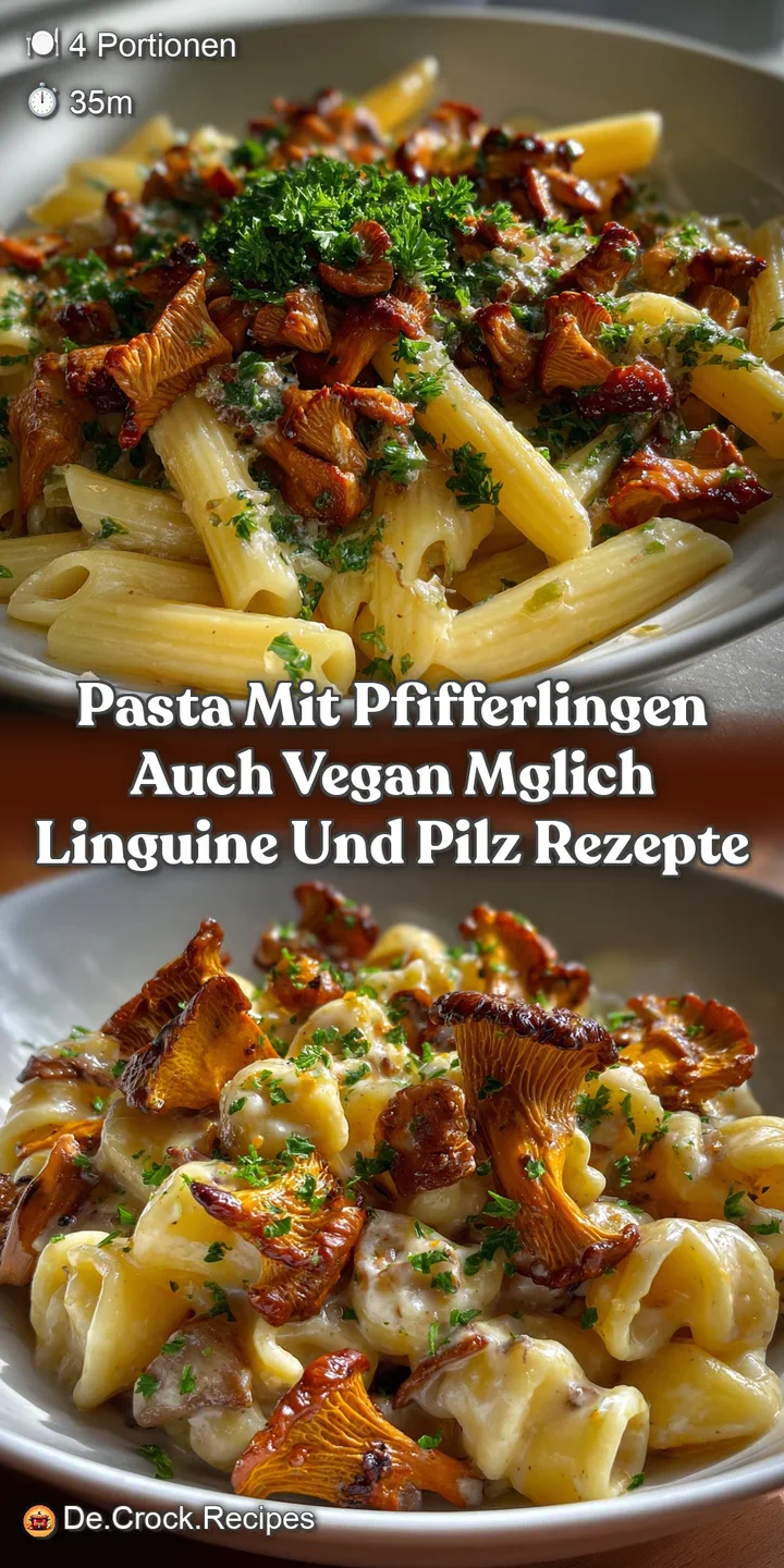 Pasta Mit Pfifferlingen Auch Vegan Mglich Linguine Und Pilz Rezepte