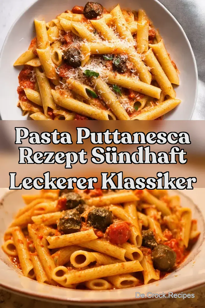 Pasta Puttanesca Rezept S&uuml;ndhaft Leckerer Klassiker