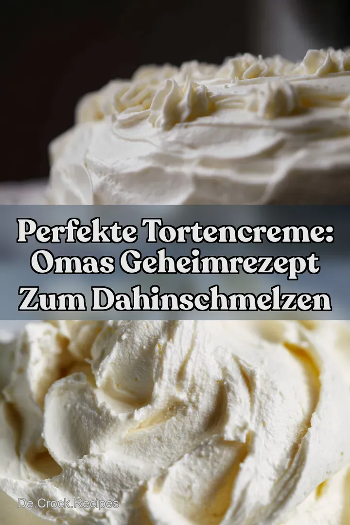 Perfekte Tortencreme: Omas Geheimrezept zum Dahinschmelzen