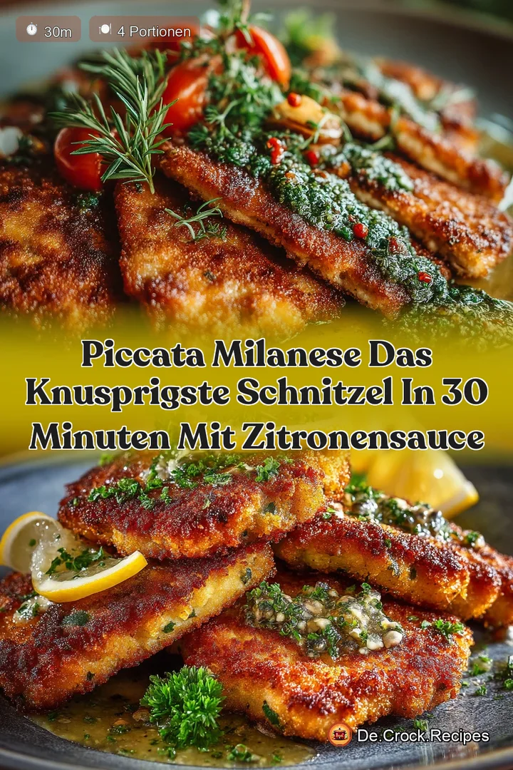 Piccata Milanese Das knusprigste Schnitzel in 30 Minuten mit ZitronenSauce