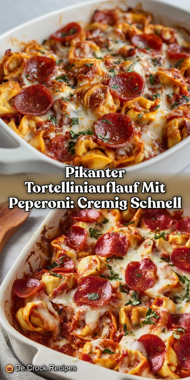 Pikanter Tortelliniauflauf mit Peperoni: Cremig Schnell