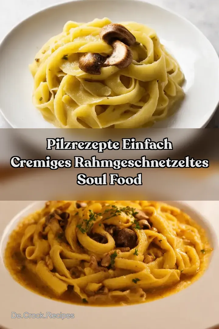 Pilzrezepte Einfach Cremiges Rahmgeschnetzeltes Soul Food