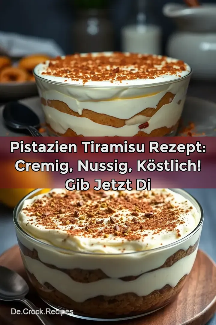 Pistazien Tiramisu Rezept: Cremig Nussig Köstlich! Gib jetzt di