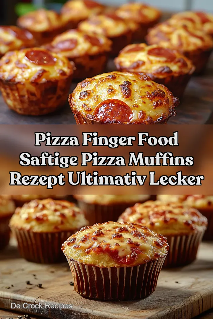 Pizza Finger Food Saftige Pizza Muffins Rezept Ultimativ Lecker