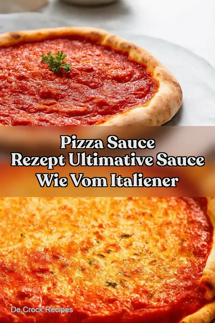 Pizza Sauce Rezept Ultimative Sauce wie vom Italiener