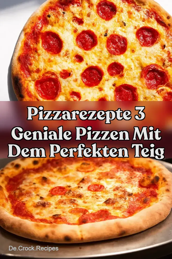 Pizzarezepte 3 Geniale Pizzen mit dem perfekten Teig