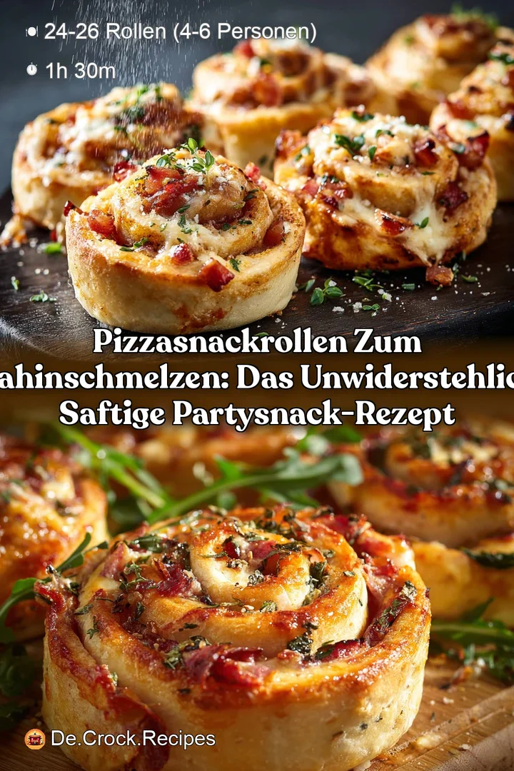 PizzaSnackRollen zum Dahinschmelzen: Das unwiderstehlich saftige Partysnack-Rezept