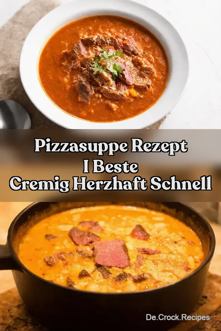 Pizzasuppe Rezept I Beste Cremig Herzhaft Schnell