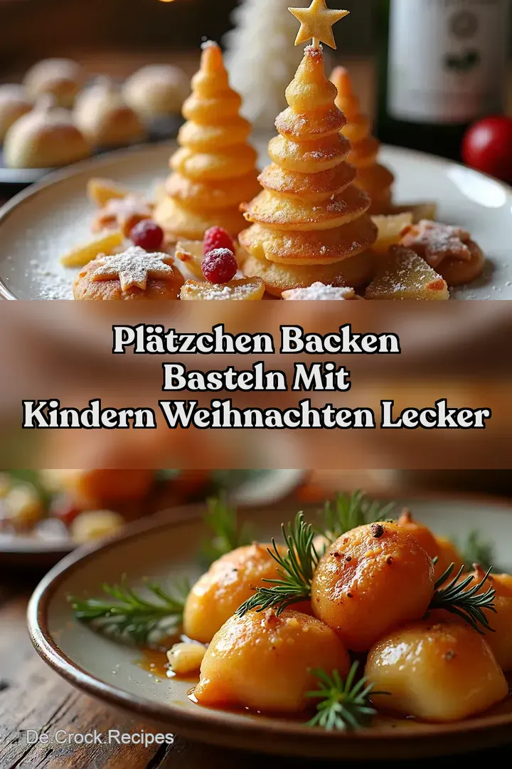 Pl&auml;tzchen Backen Basteln mit Kindern Weihnachten Lecker