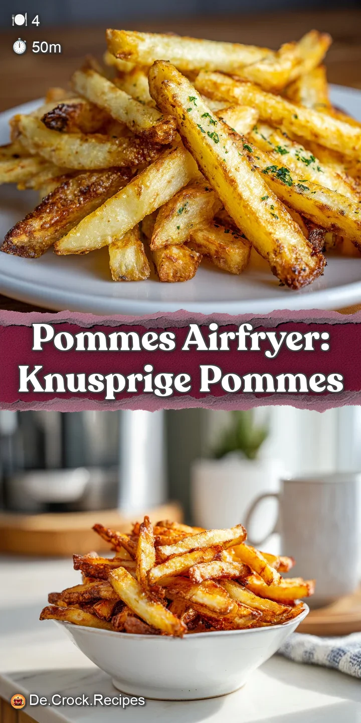 Close-up of golden-brown air-fried fries reveals a satisfyingly crisp exterior, speckled with salt, promising a flavorful ...