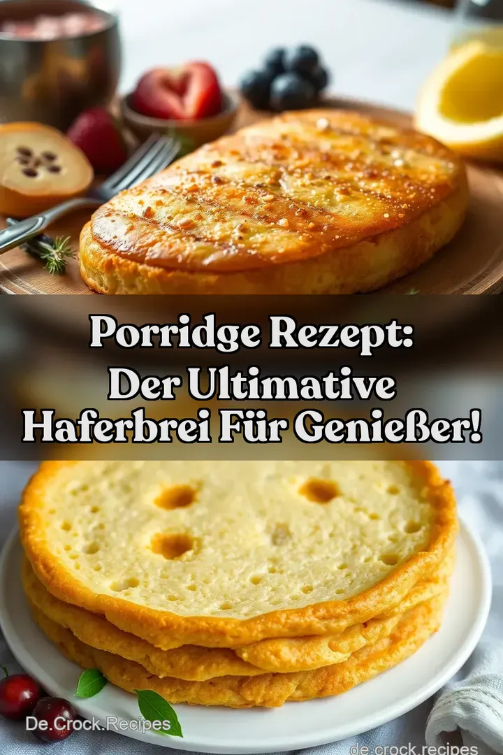Porridge Rezept: Der ultimative Haferbrei für Genießer!