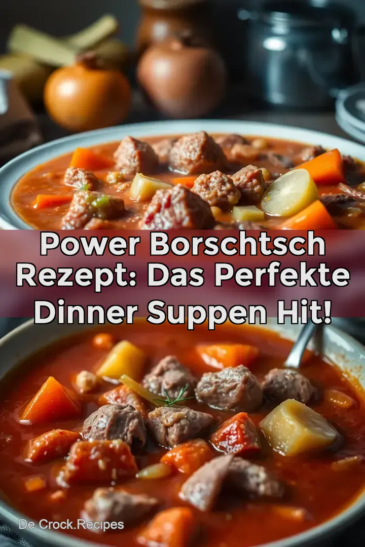 Power Borschtsch Rezept: Das perfekte Dinner Suppen Hit!