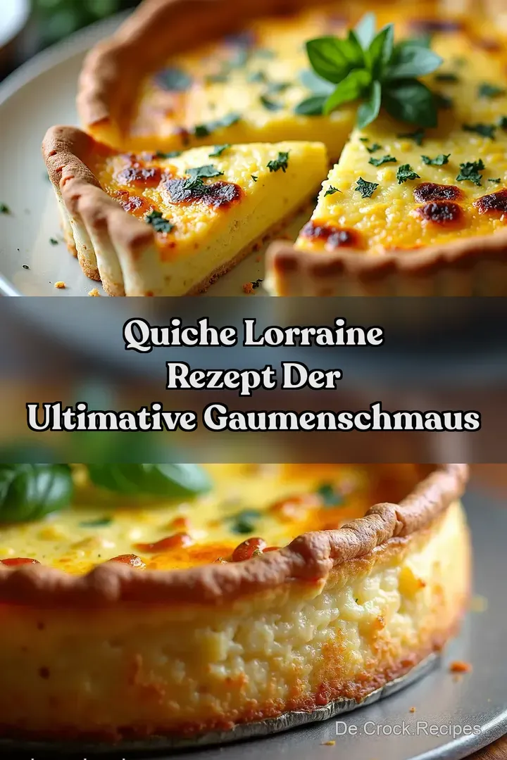 Quiche Lorraine Rezept Der ultimative Gaumenschmaus