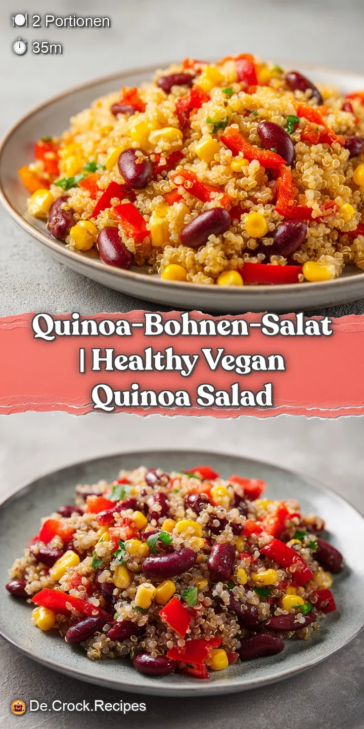 Detailaufnahme von gl&auml;nzenden Bohnen und k&ouml;rniger Quinoa, &uuml;berzogen mit einem leichten, transparenten Dressing.