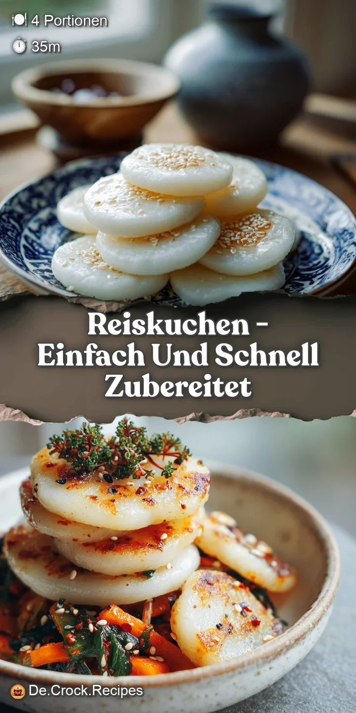 Close-up reveals the sticky, glossy texture of these rice cakes. The deep red sauce coats each piece and reflects the light.