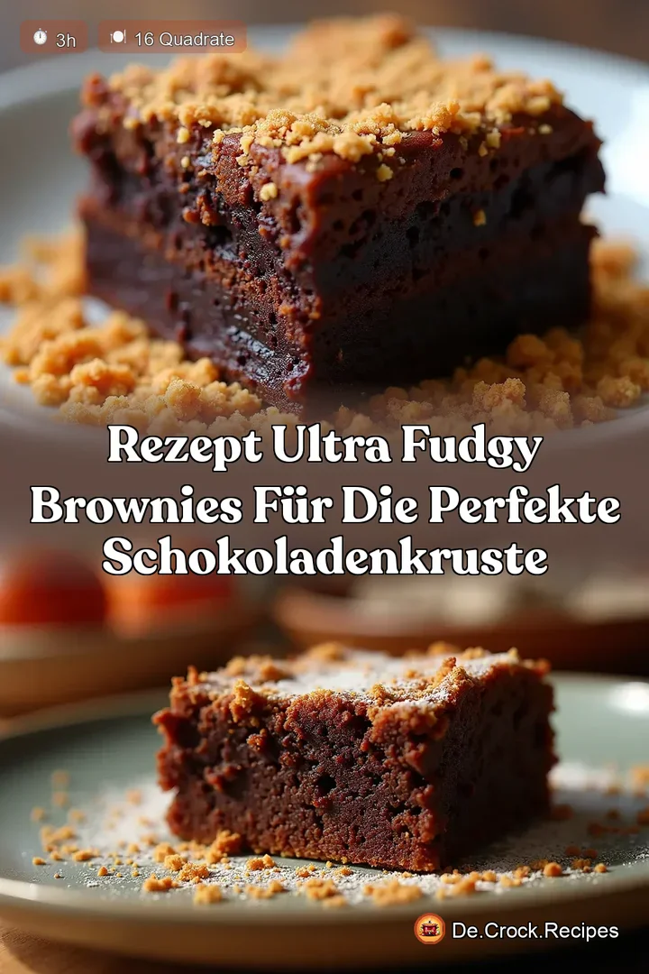 Rezept Ultra Fudgy Brownies f&uuml;r die perfekte SchokoladenKruste
