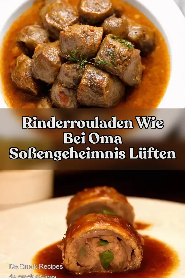 Rinderrouladen wie bei Oma So&szlig;enGeheimnis l&uuml;ften