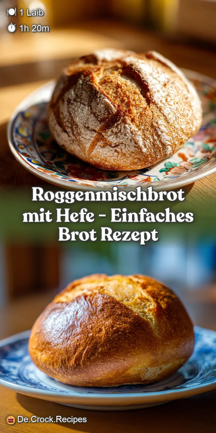 Close-up of a deeply browned, textured rye bread crust with a soft, inviting interior visible.