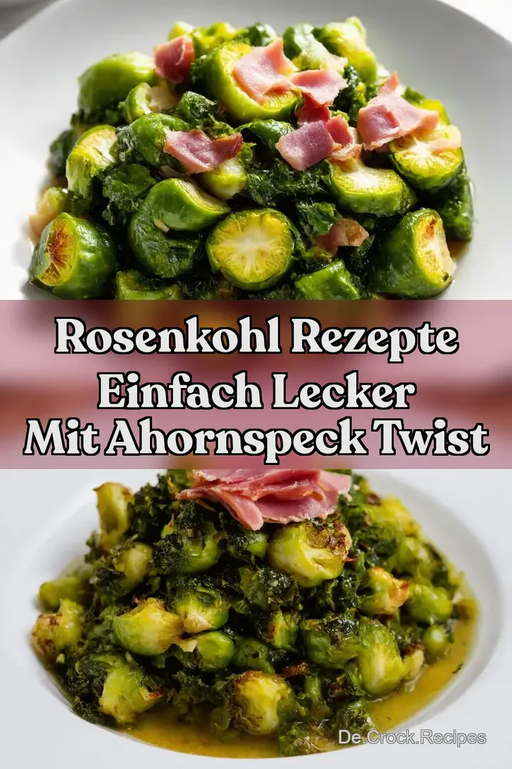 Rosenkohl Rezepte Einfach Lecker mit AhornSpeck Twist